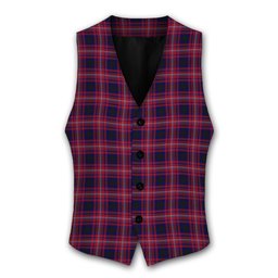 ScotsTee Shop Scottish Tullis Russell Tartan Waistcoat Sleeveless Suit Vest