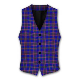 ScotsTee Shop Scottish Yamaue Tartan Waistcoat Sleeveless Suit Vest