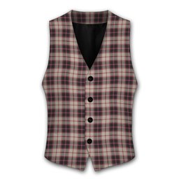 ScotsTee Shop Scottish MacPherson Hunting Ancient Tartan Waistcoat Sleeveless Suit Vest