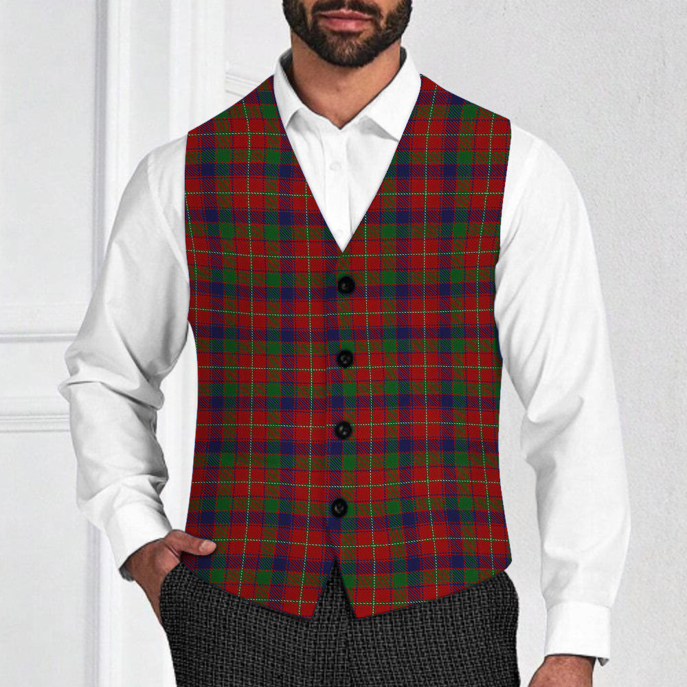 ScotsTee Shop Scottish Robertson White line Tartan Waistcoat Sleeveless Suit Vest