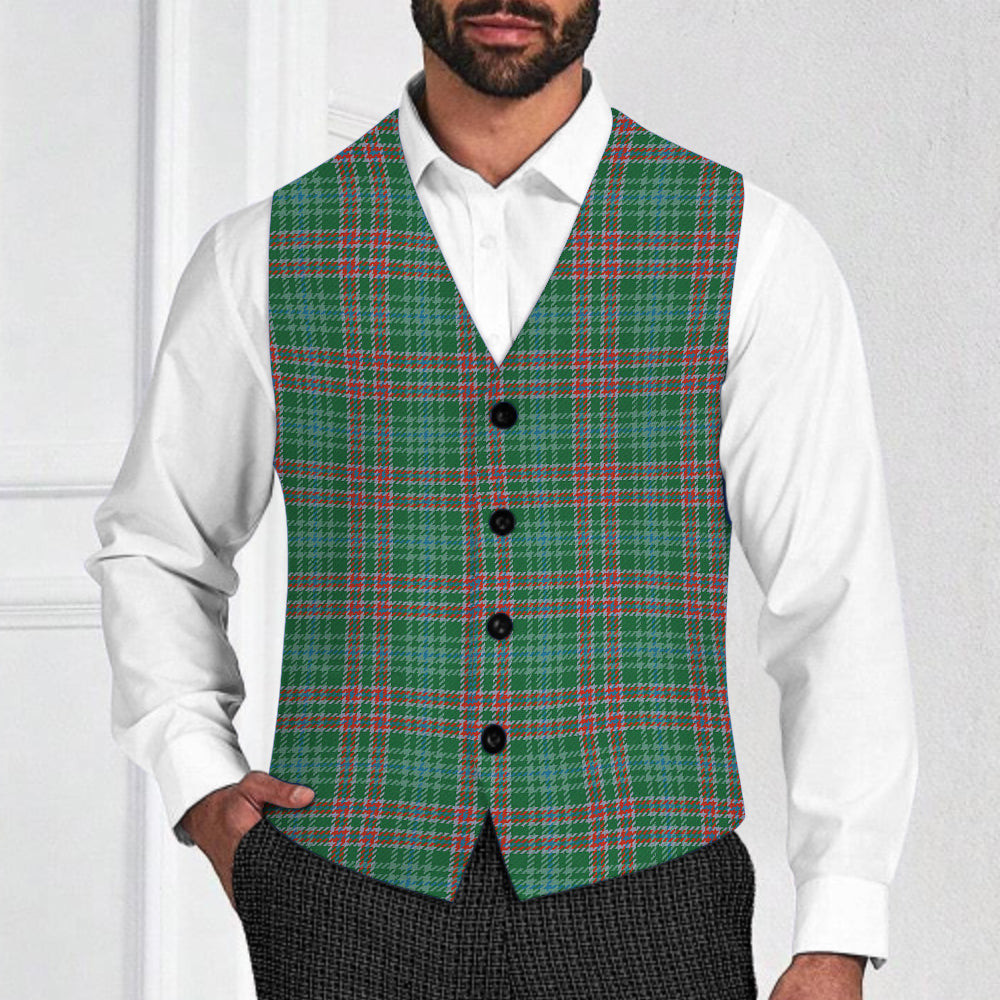 ScotsTee Shop Scottish Ralston USA Ancient Tartan Waistcoat Sleeveless Suit Vest