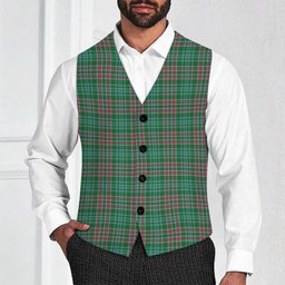 ScotsTee Shop Scottish Ralston USA Ancient Tartan Waistcoat Sleeveless Suit Vest