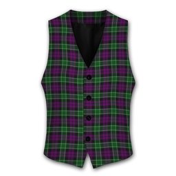 ScotsTee Shop Scottish Wilsons 158 Tartan Waistcoat Sleeveless Suit Vest