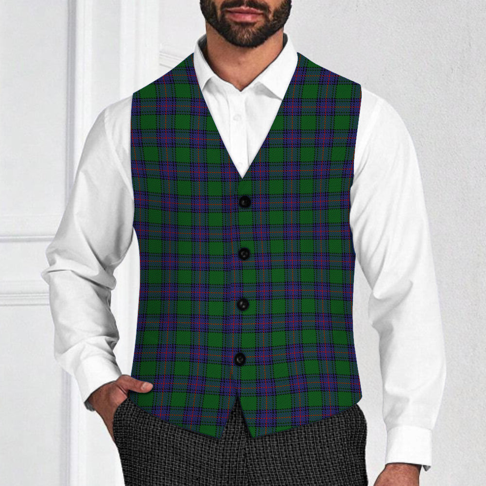 ScotsTee Shop Scottish Shaw Tartan Waistcoat Sleeveless Suit Vest