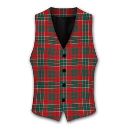 ScotsTee Shop Scottish Russell USA Modern Tartan Waistcoat Sleeveless Suit Vest
