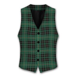 ScotsTee Shop Scottish MacAulay Hunting Ancient Tartan Waistcoat Sleeveless Suit Vest