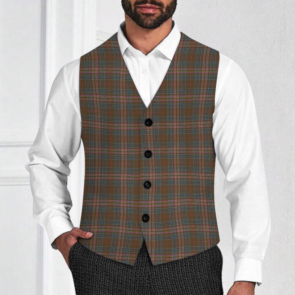ScotsTee Shop Scottish Kennedy Weathered Tartan Waistcoat Sleeveless Suit Vest