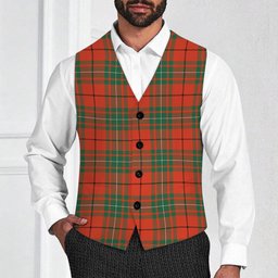 ScotsTee Shop Scottish McAuley Ancient Tartan Waistcoat Sleeveless Suit Vest