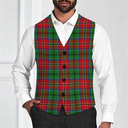 ScotsTee Shop Scottish McCullough Tartan Waistcoat Sleeveless Suit Vest