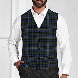ScotsTee Shop Scottish MacRae Hunting 4 Tartan Waistcoat Sleeveless Suit Vest