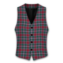 ScotsTee Shop Scottish Spence Modern Clan Tartan Waistcoat Sleeveless Suit Vest