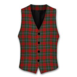 ScotsTee Shop Scottish Moray of Abercairney Tartan Waistcoat Sleeveless Suit Vest