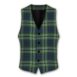 ScotsTee Shop Scottish Swinton Tartan Waistcoat Sleeveless Suit Vest