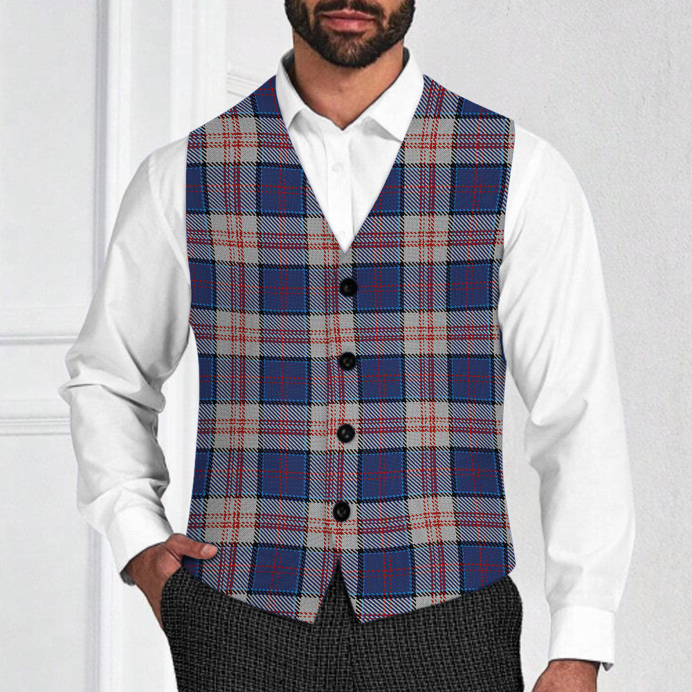 ScotsTee Shop Scottish Stewart of Appin Hunting Dress Tartan Waistcoat Sleeveless Suit Vest