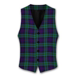 ScotsTee Shop Scottish MacTaggart Johnstons Tartan Waistcoat Sleeveless Suit Vest