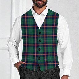 ScotsTee Shop Scottish Young Modern Clan Tartan Waistcoat Sleeveless Suit Vest
