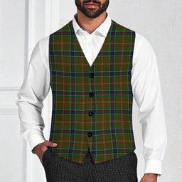 ScotsTee Shop Scottish MacLean of Kingairloch Tartan Waistcoat Sleeveless Suit Vest