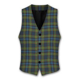 ScotsTee Shop Scottish McLellan Ancient Tartan Waistcoat Sleeveless Suit Vest
