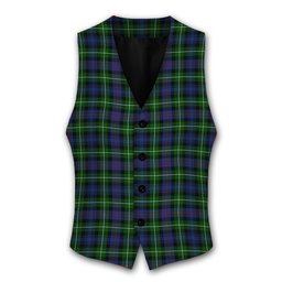 ScotsTee Shop Scottish MacKenzie Modern SC Tartan Waistcoat Sleeveless Suit Vest