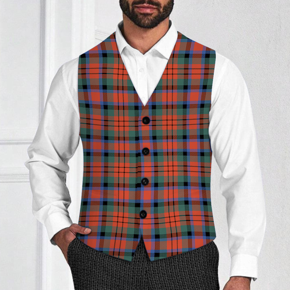 ScotsTee Shop Scottish McDuff Ancient Tartan Waistcoat Sleeveless Suit Vest