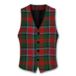ScotsTee Shop Scottish Thomson Mackinlay Tartan Waistcoat Sleeveless Suit Vest