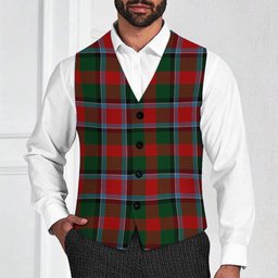 ScotsTee Shop Scottish Thomson Mackinlay Tartan Waistcoat Sleeveless Suit Vest