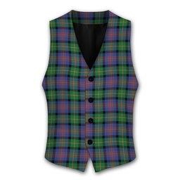 ScotsTee Shop Scottish Logan Ancient Tartan Waistcoat Sleeveless Suit Vest