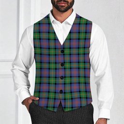 ScotsTee Shop Scottish Logan Ancient Tartan Waistcoat Sleeveless Suit Vest