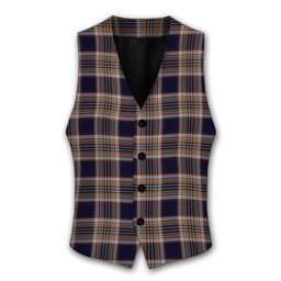 ScotsTee Shop Scottish Stewart Navy Tartan Waistcoat Sleeveless Suit Vest