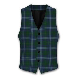 ScotsTee Shop Scottish Jones of Wales Tartan Waistcoat Sleeveless Suit Vest