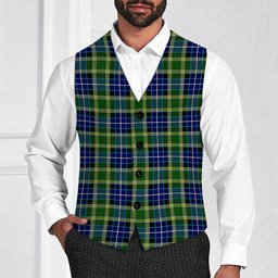 ScotsTee Shop Scottish McKellar Ancient Tartan Waistcoat Sleeveless Suit Vest