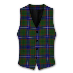 ScotsTee Shop Scottish Lee Tartan Waistcoat Sleeveless Suit Vest