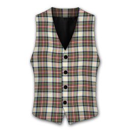 ScotsTee Shop Scottish Stewart Dress Ancient SC Tartan Waistcoat Sleeveless Suit Vest