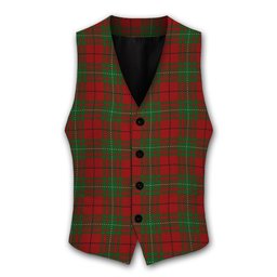 ScotsTee Shop Scottish MacAuley Tartan Waistcoat Sleeveless Suit Vest