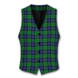 ScotsTee Shop Scottish Graham of Menteith Modern Tartan Waistcoat Sleeveless Suit Vest
