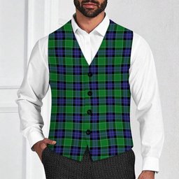 ScotsTee Shop Scottish Graham of Menteith Modern Tartan Waistcoat Sleeveless Suit Vest