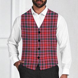 ScotsTee Shop Scottish Pitblado Tartan Waistcoat Sleeveless Suit Vest