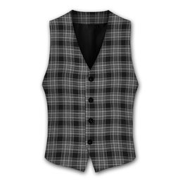 ScotsTee Shop Scottish Stewart Mourning 3 Tartan Waistcoat Sleeveless Suit Vest