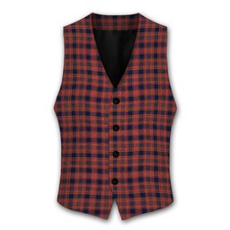 ScotsTee Shop Scottish Ogilvy Tartan Waistcoat Sleeveless Suit Vest