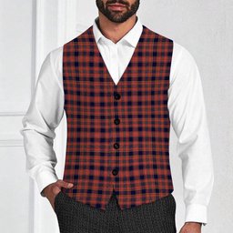 ScotsTee Shop Scottish Ogilvy Tartan Waistcoat Sleeveless Suit Vest