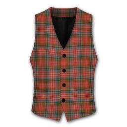 ScotsTee Shop Scottish MacPherson Weathered Tartan Waistcoat Sleeveless Suit Vest