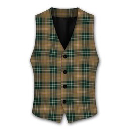ScotsTee Shop Scottish MacShane Tartan Waistcoat Sleeveless Suit Vest