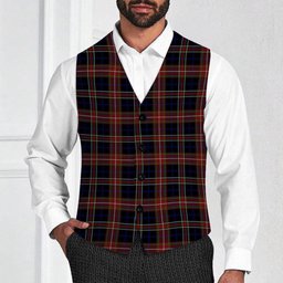 ScotsTee Shop Scottish York Region Pipe Band Tartan Waistcoat Sleeveless Suit Vest