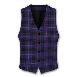 ScotsTee Shop Scottish MacIver of Strome Tartan Waistcoat Sleeveless Suit Vest