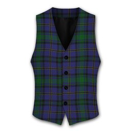 ScotsTee Shop Scottish Weir Modern Tartan Waistcoat Sleeveless Suit Vest
