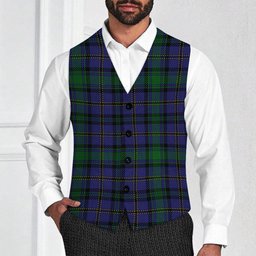 ScotsTee Shop Scottish Weir Modern Tartan Waistcoat Sleeveless Suit Vest