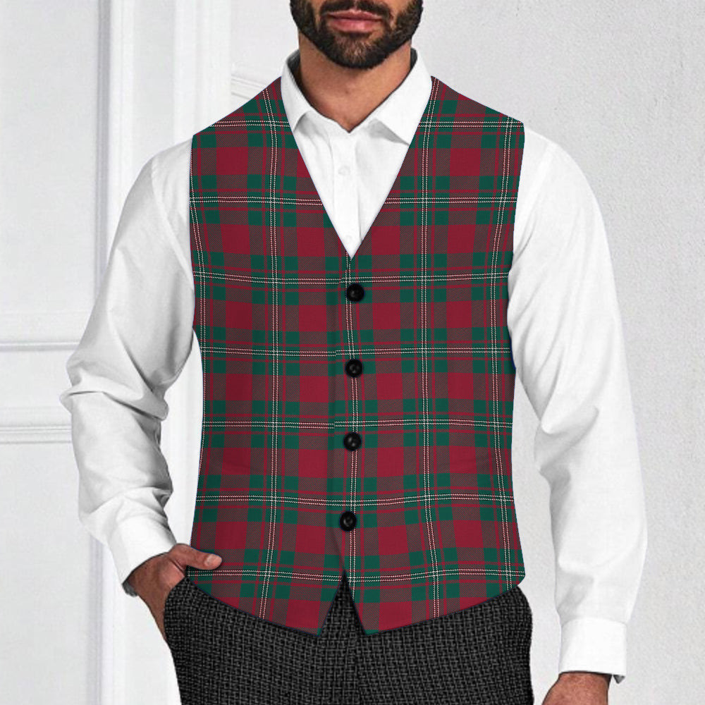 ScotsTee Shop Scottish Strange Modern Tartan Waistcoat Sleeveless Suit Vest