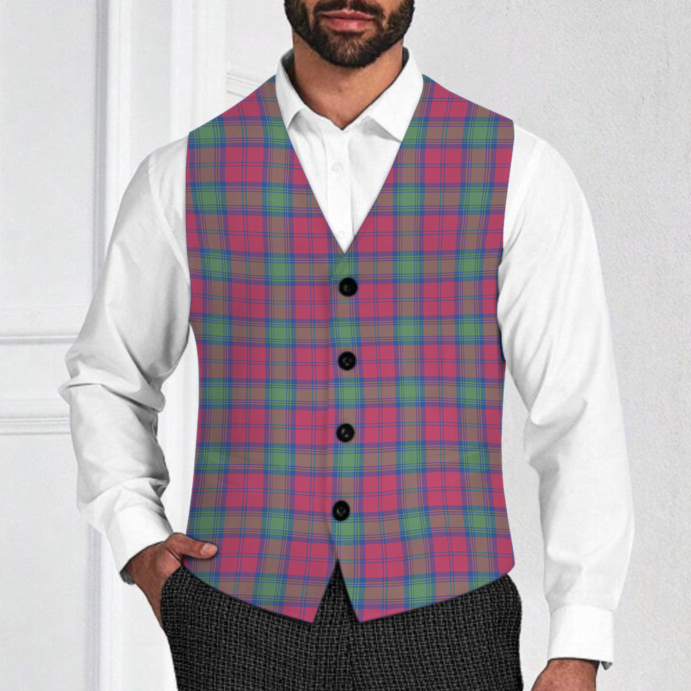 ScotsTee Shop Scottish Lindsay Ancient Tartan Waistcoat Sleeveless Suit Vest