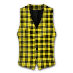 ScotsTee Shop Scottish McLeod of Lewis Modern Tartan Waistcoat Sleeveless Suit Vest