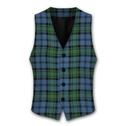 ScotsTee Shop Scottish Kerr Hunting Ancient Tartan Waistcoat Sleeveless Suit Vest